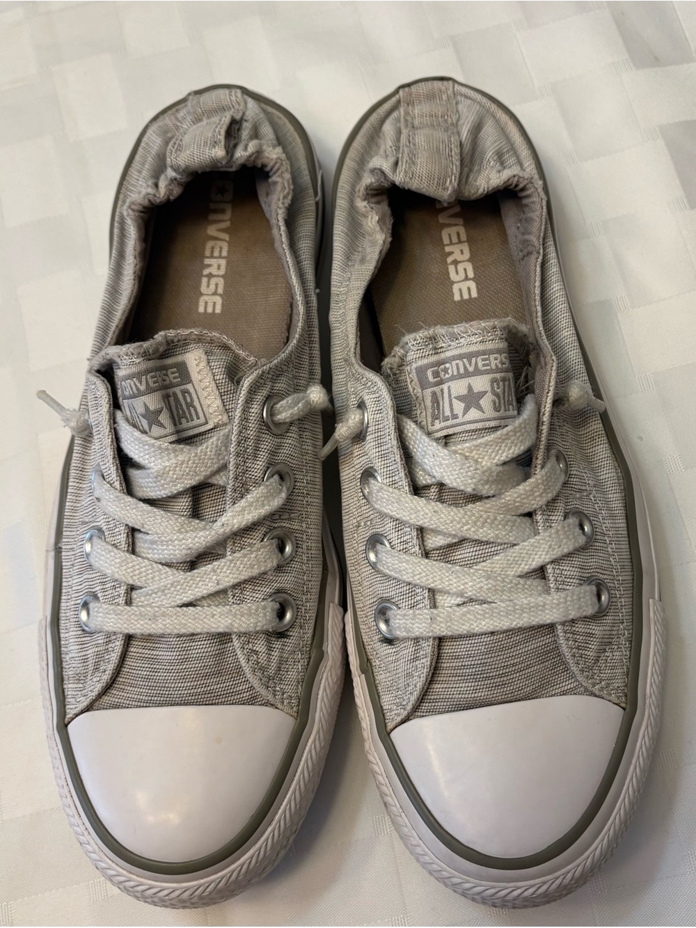 Converse Shoreline Slip on Women’s Gray Sneakers Size 8
